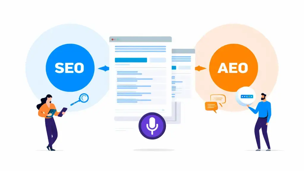 Відмінності між SEO та AEO