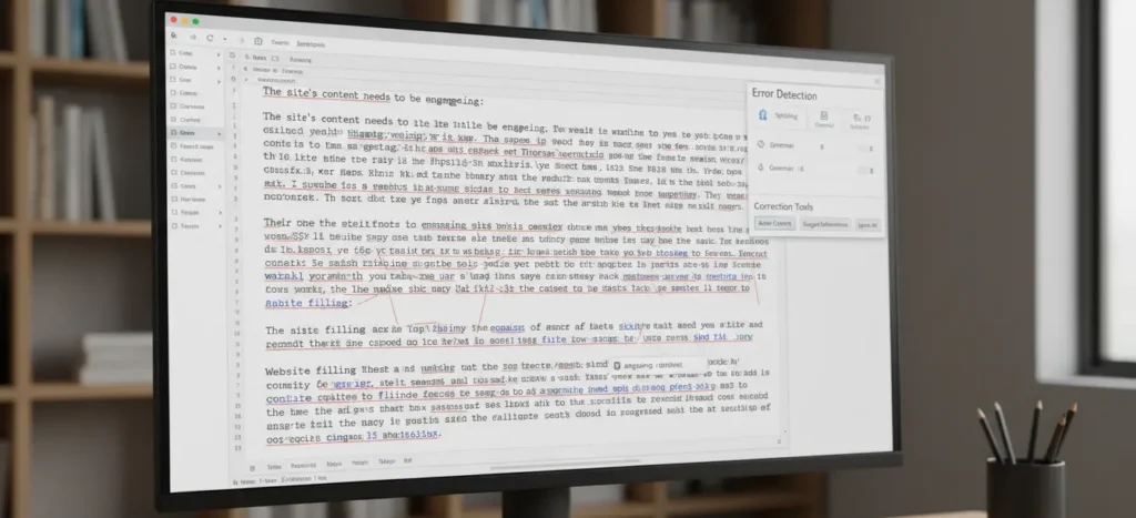 Граматичні помилки в статті про наповнення сайту