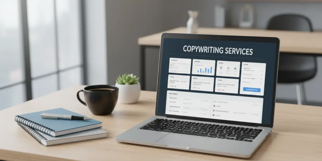 Ноутбук з документами по копірайтингу