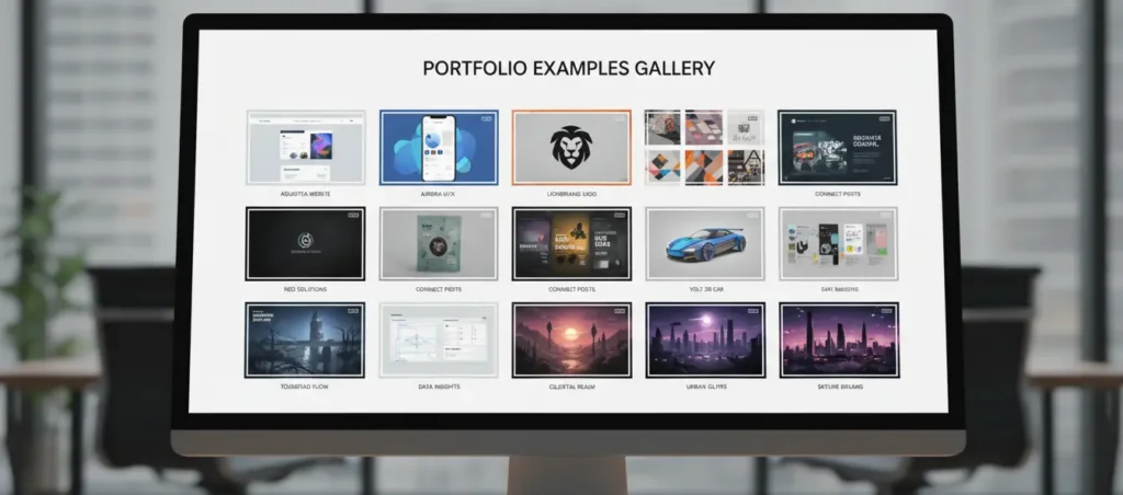 Портфоліо приклади у статті про наповнення сайту
