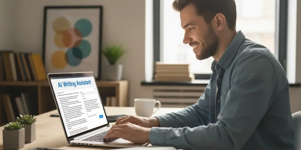 Копірайтер редагує текст, згенерований штучним інтелектом