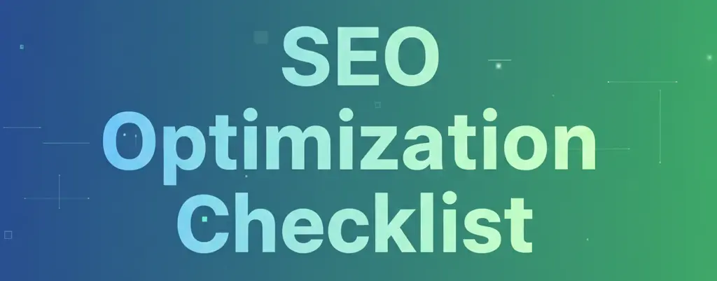 Чекліст по SEO оптимізації