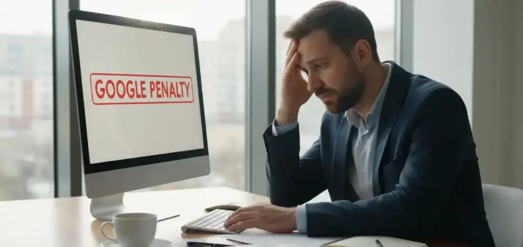 SEO менеджер стикається зі штрафними санкціями Google