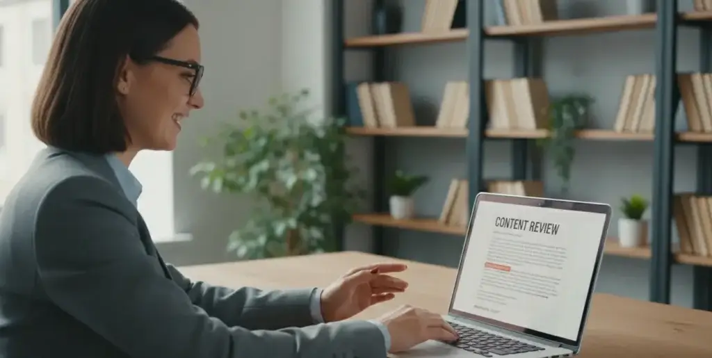 Експерт перевіряє якість створеного контенту